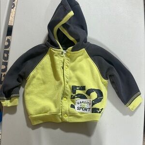 Varsity Black and Yellow Hooded Jacket